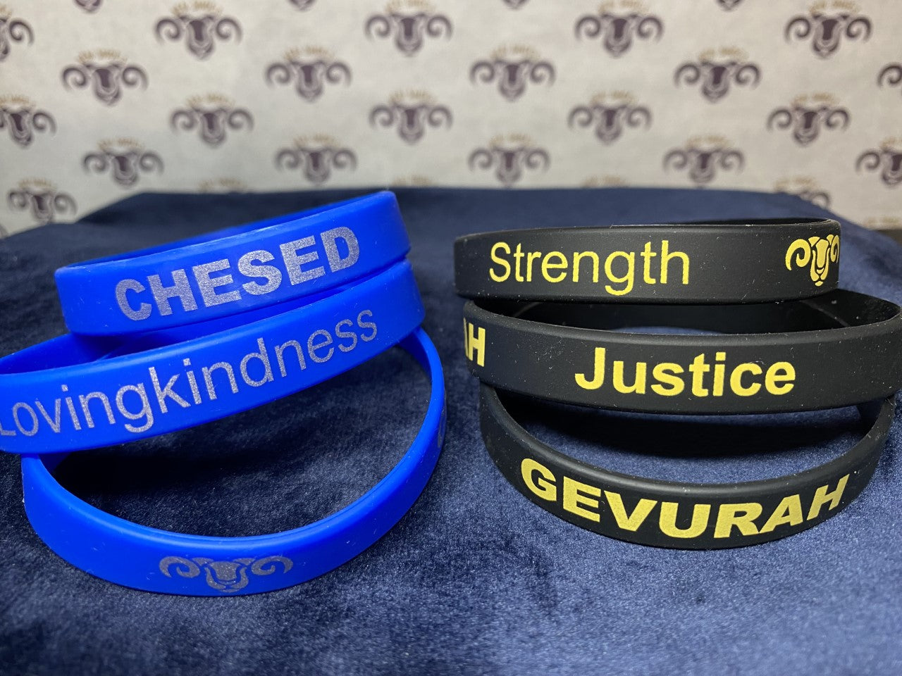 Wristband Set: "Chesed & Gevurah" - Silicone Wristband Set