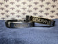 Bracelet Set - "Chesed & Gevurah" - Black Band & Stainless