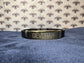 Single Bracelet - "Gevurah" - Black Band/Stainless