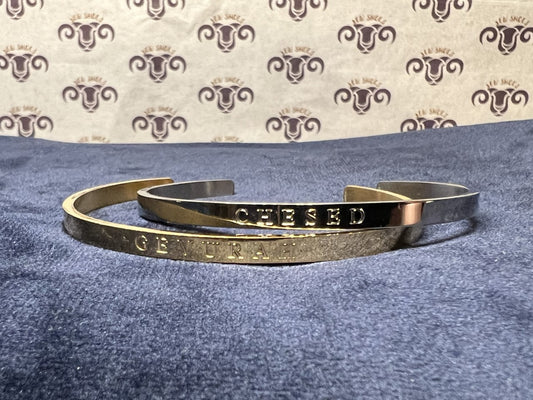 Bracelet Set - "Chesed & Gevurah" - Thin Bangle Set