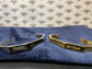 NEW! Bracelet Set: THICK Bangles Metallic Silver and Gold