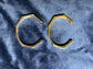 NEW! Bracelet Set: THICK Bangles Metallic Silver and Gold